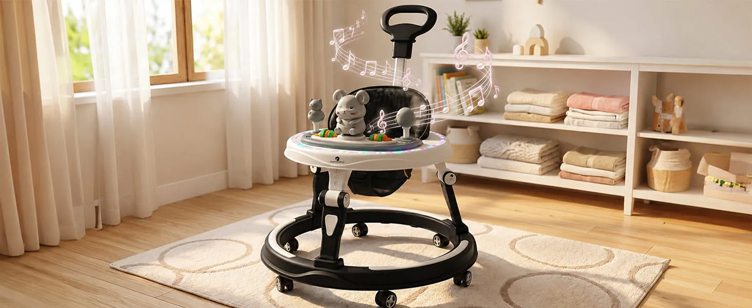 Activity Push Walker for Baby With Parental Handle