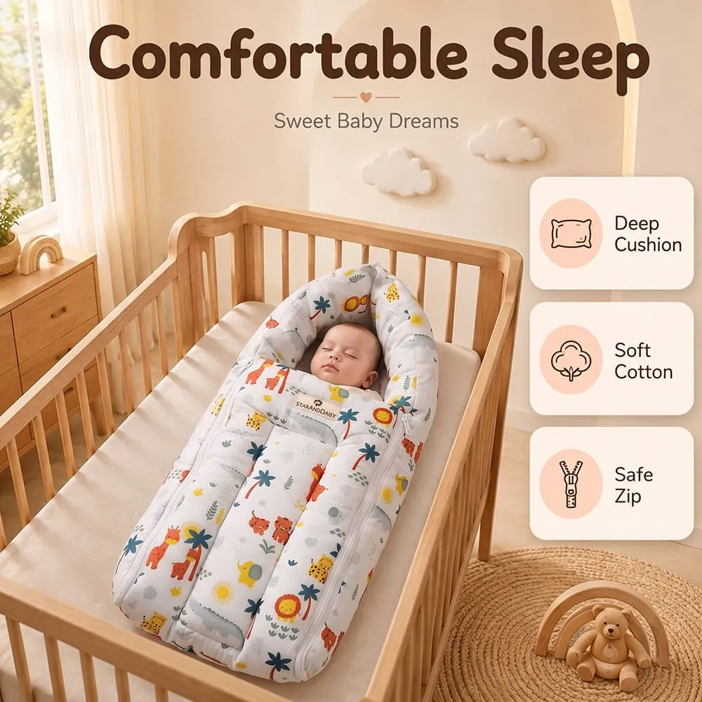 comfortable sleep baby sleeping bag lion print