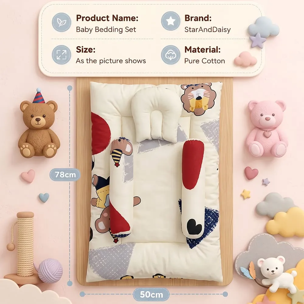 details and dimension of snd bedding set teddy print