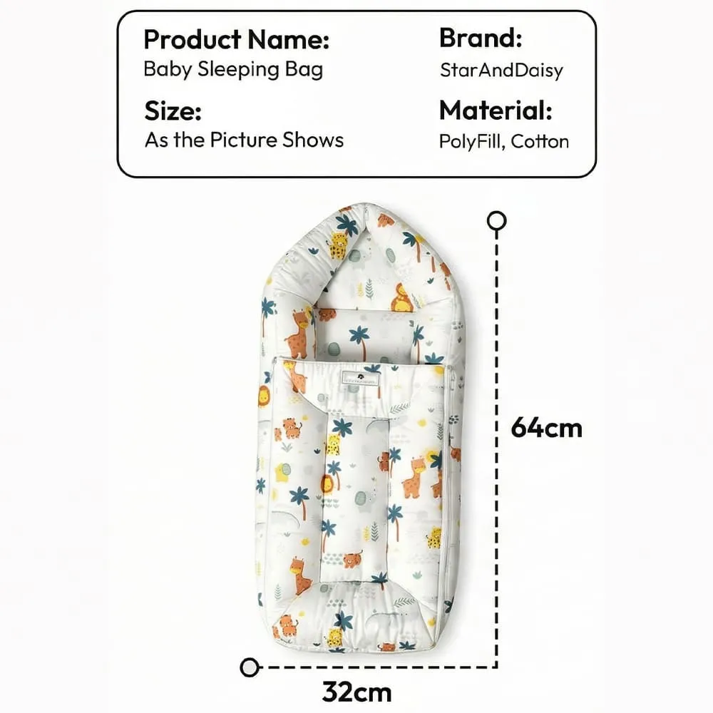lion print sleeping bag