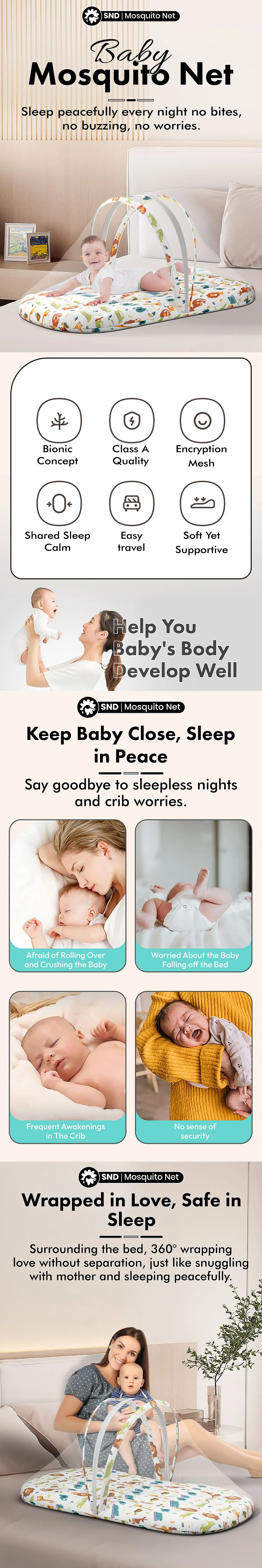 Mosquito Net with Bedding Set