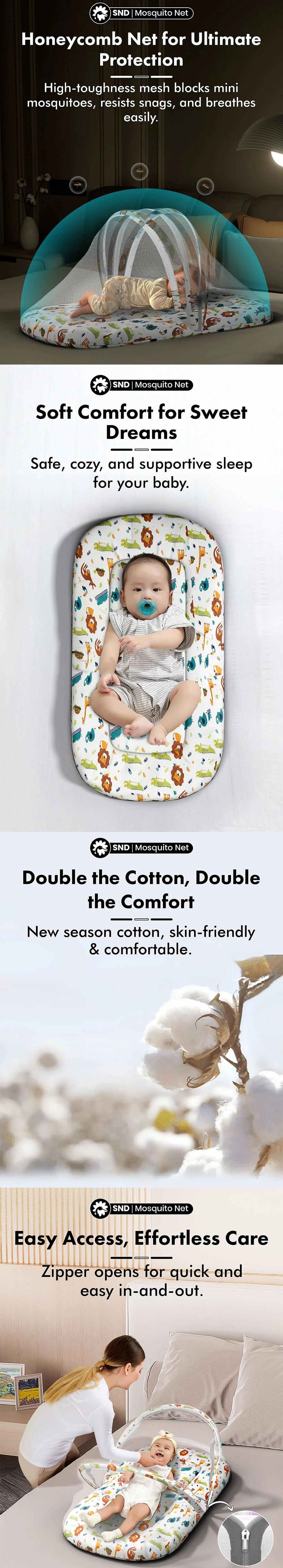 Mosquito Net with Bedding Set