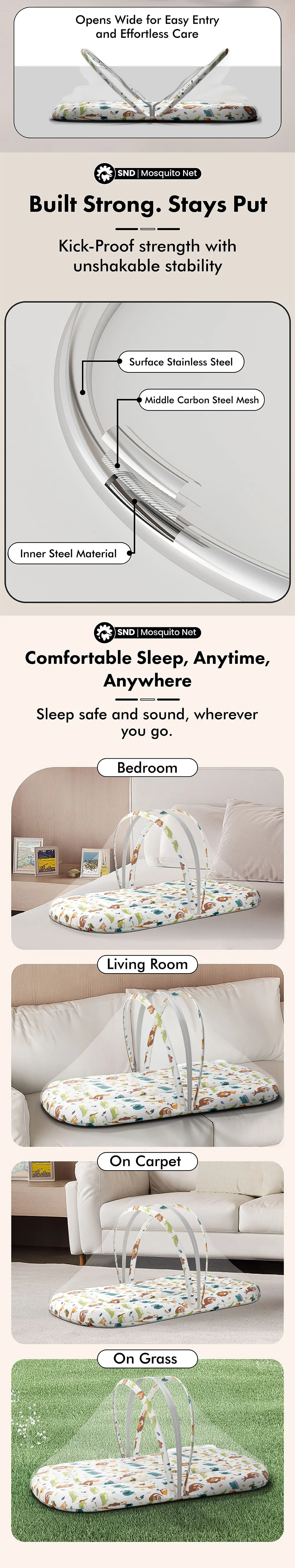 Mosquito Net with Bedding Set