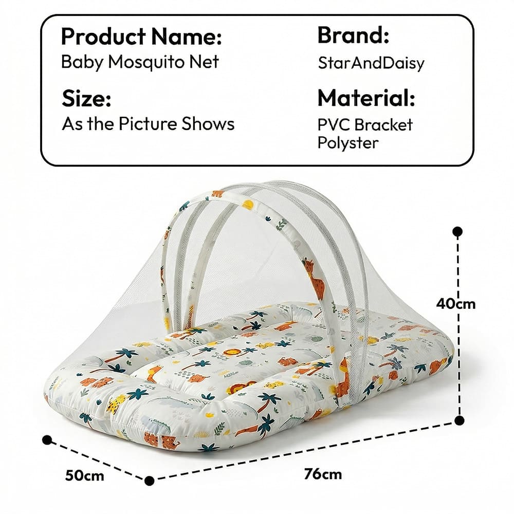 Lion print mosquito net