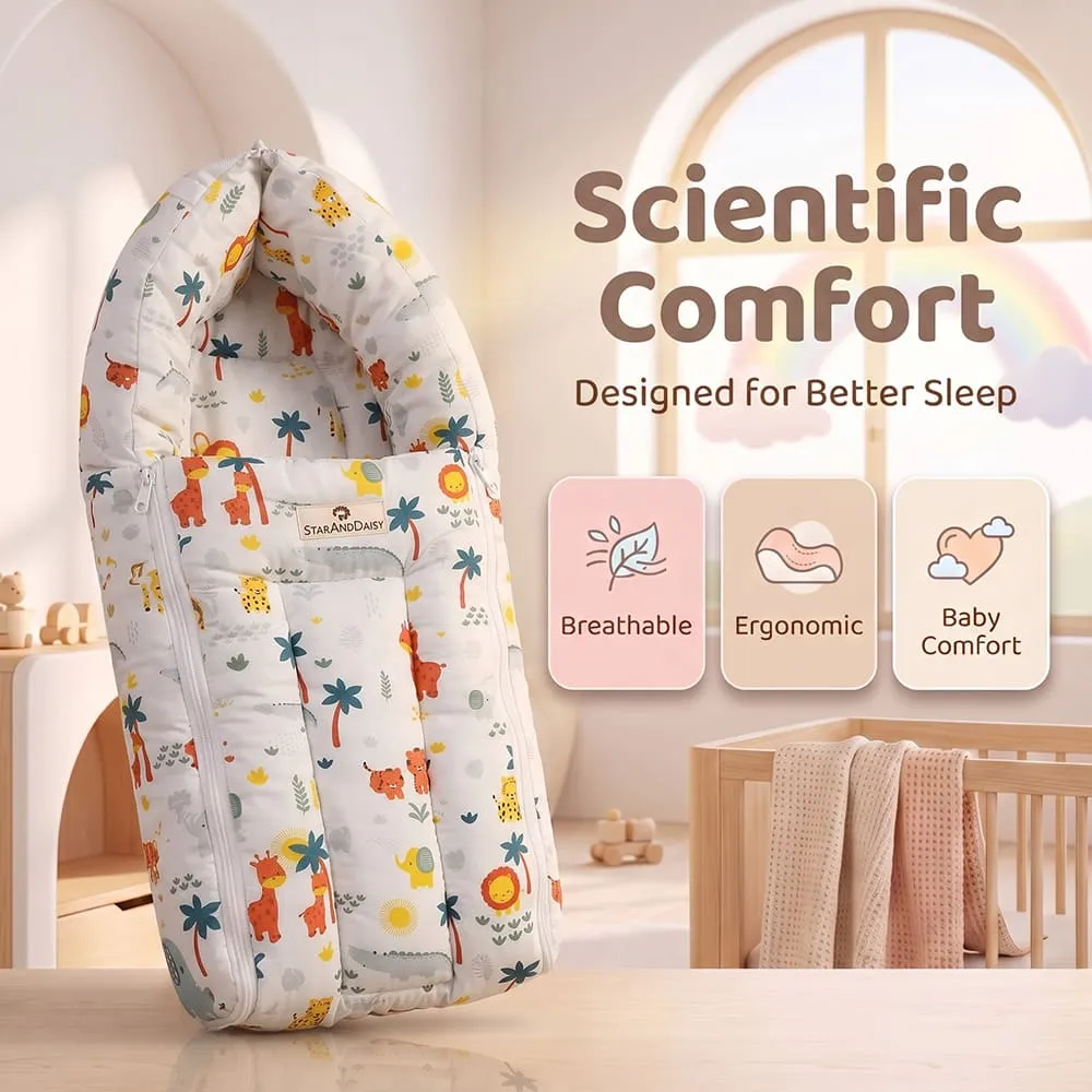 scientif comfort baby sleeping bag lion print