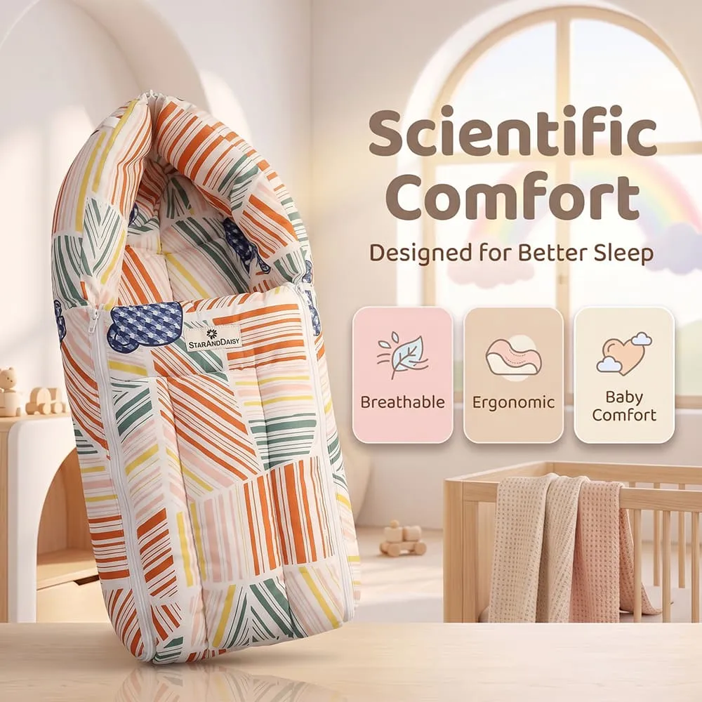 scientific comfort baby sleeping bag check print