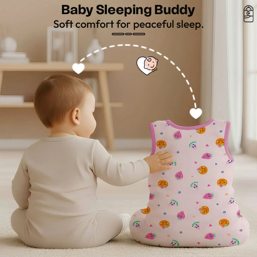 sleeping sack pink strawberry