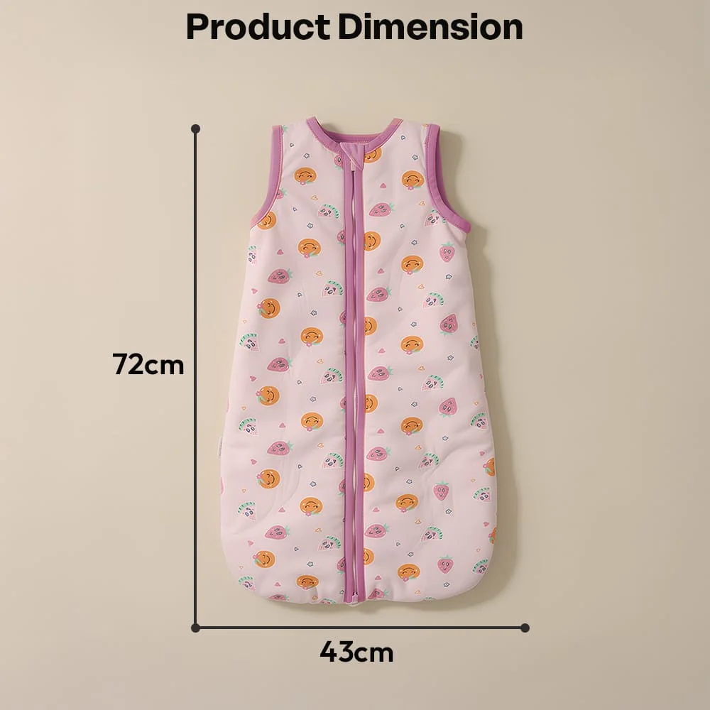 sleeping sack pink strawberry