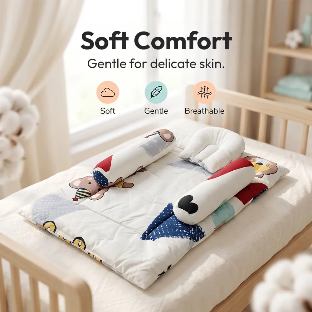 soft comfortable snd bedding set teddy print