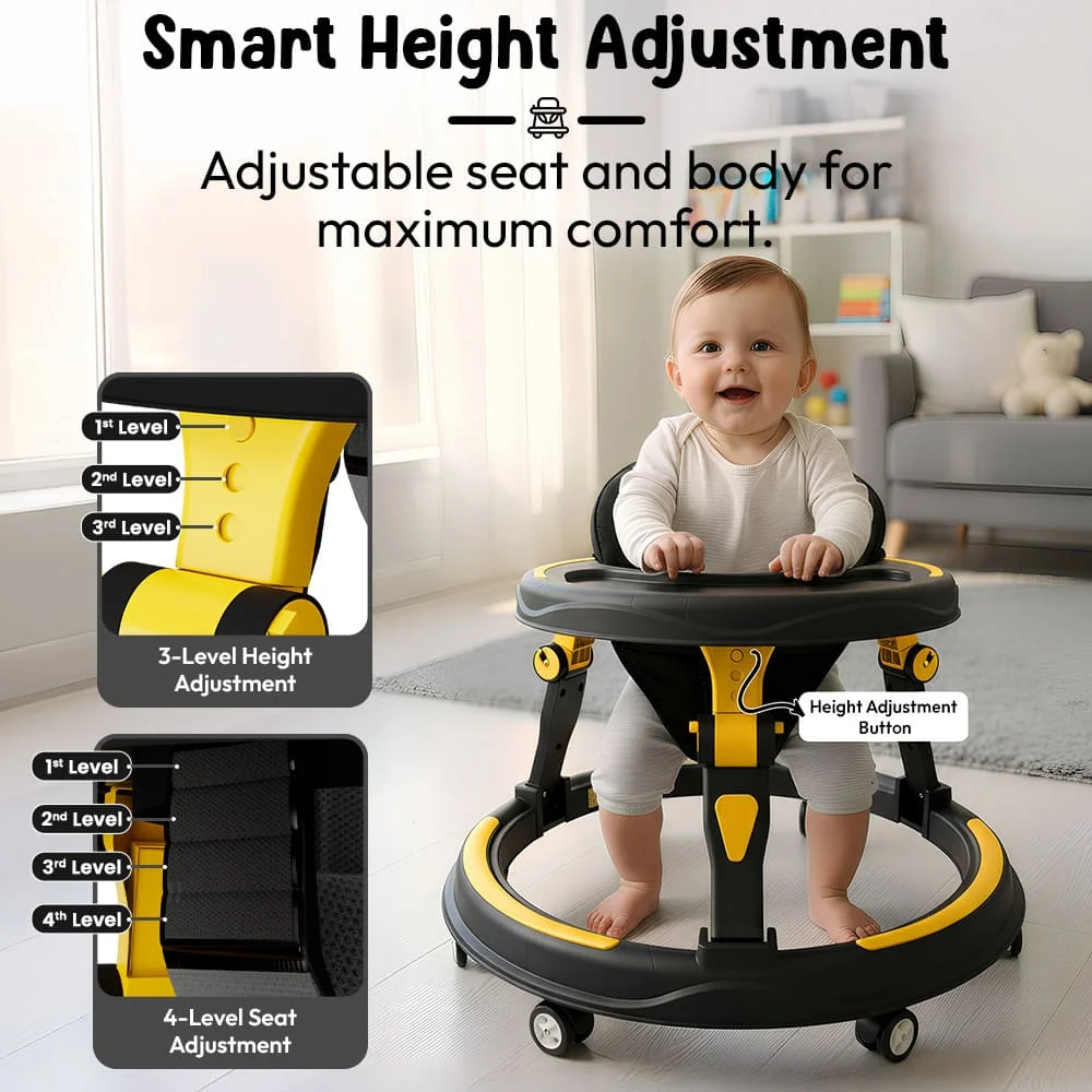 Intelli walker wo tray yellow