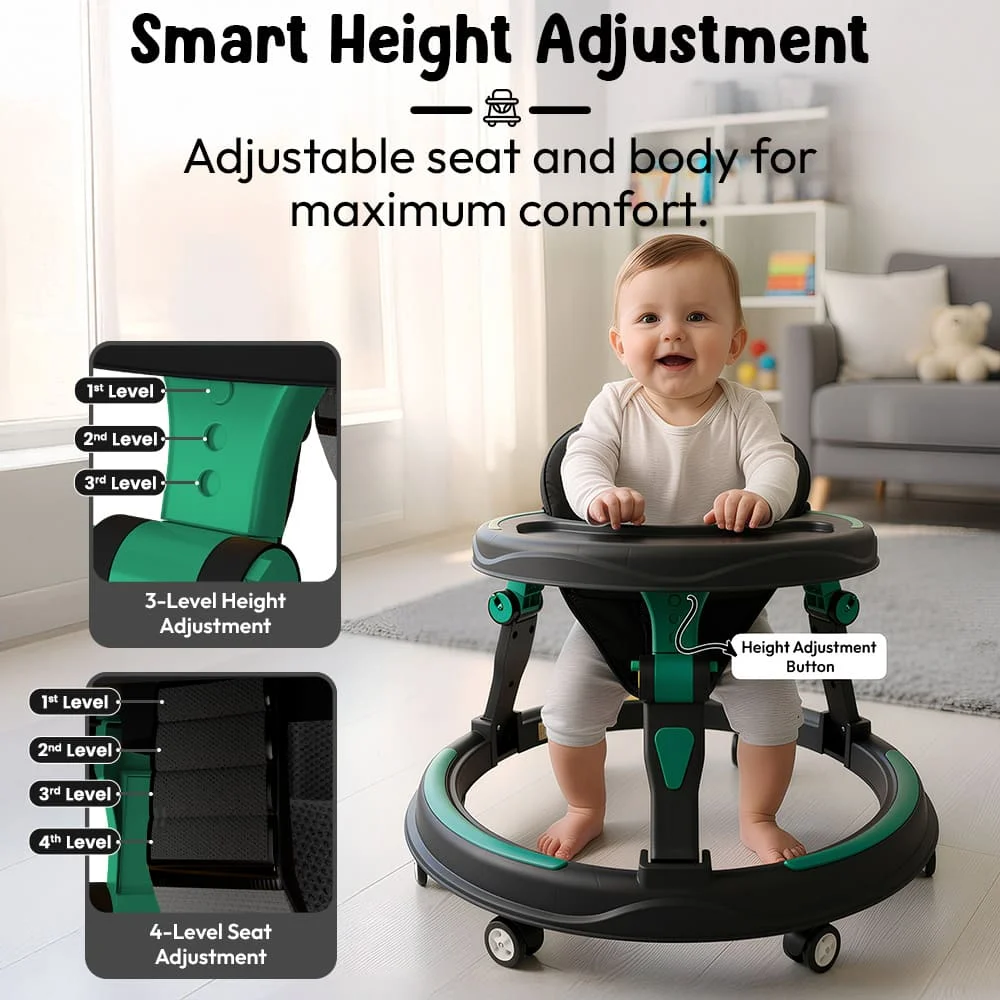 Intelli walker without tray green