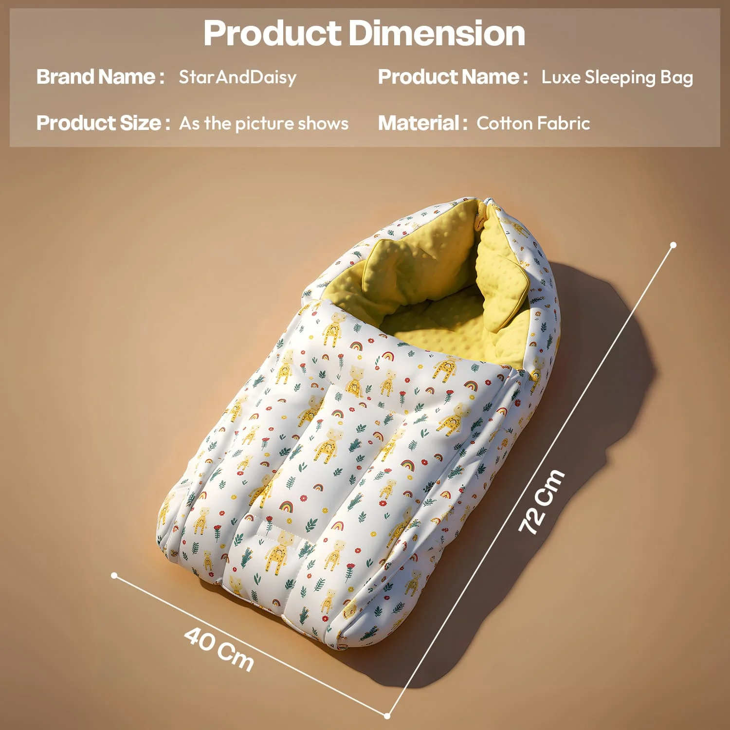 Luxe Sleeping Bag Yellow