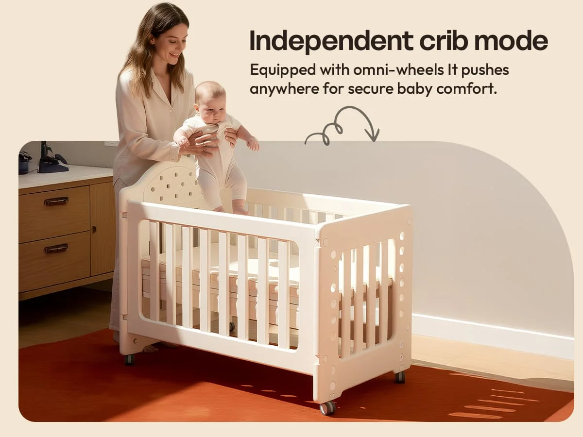 Tiny Dreams 4-in-1 Convertible Baby Cot
