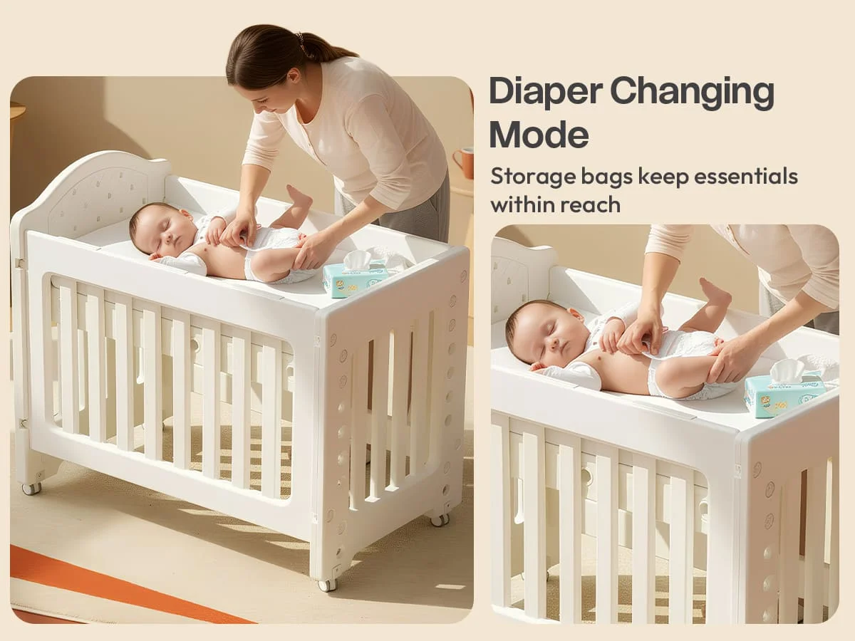 Tiny Dreams 4-in-1 Convertible Baby Cot