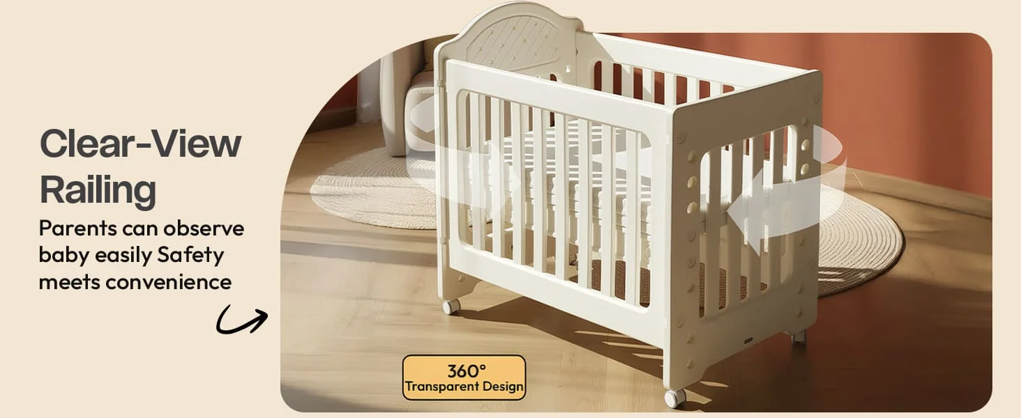 Tiny Dreams 4-in-1 Convertible Baby Cot