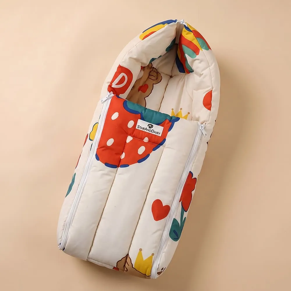 baby sleeping bag rainbow print