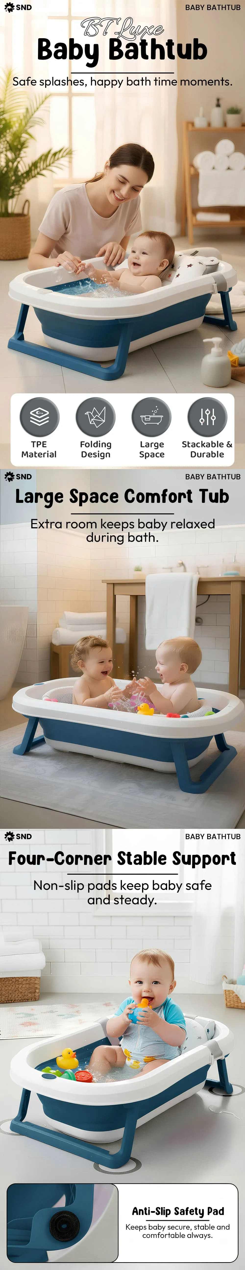 BT Luxe Dark BLue and White