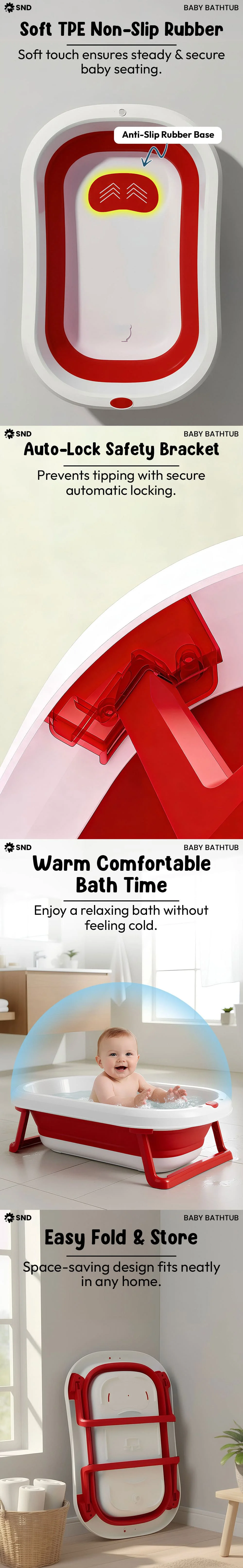 BT Luxe Bathtub Red
