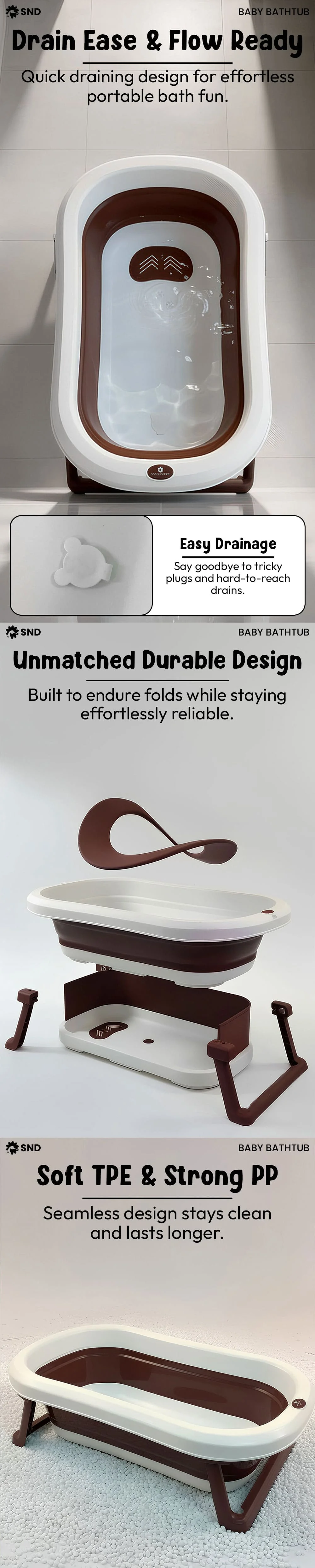 BT Luxe Bathtub Brown