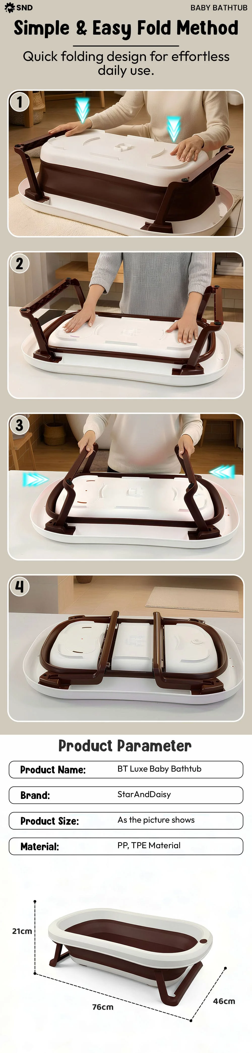 BT Luxe Bathtub Brown