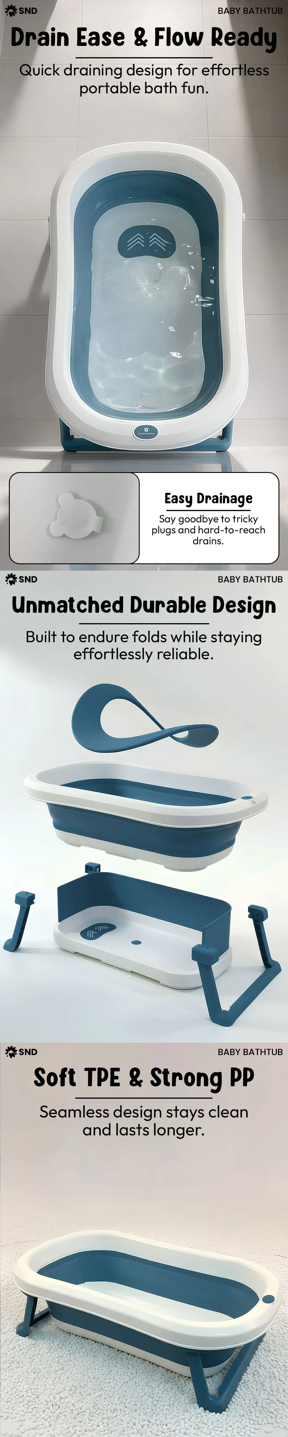 BT Luxe Bathtub Dark Blue