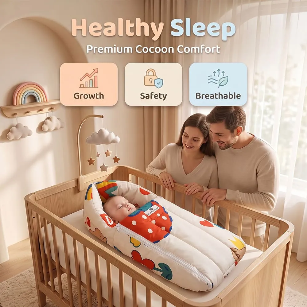 healthy sleep baby sleeping bag rainbow print