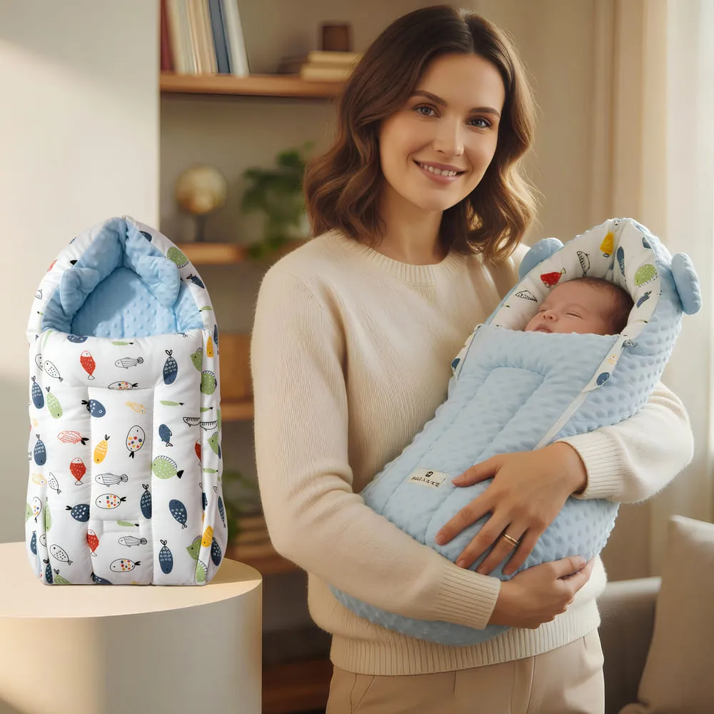 luxe sleeping bag blue