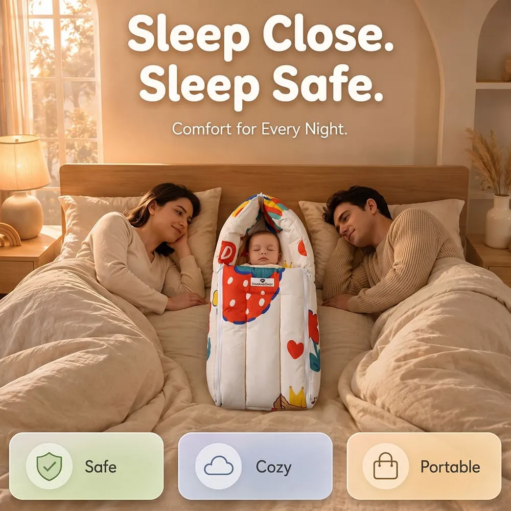 sleep close baby sleeping bag rainbow print
