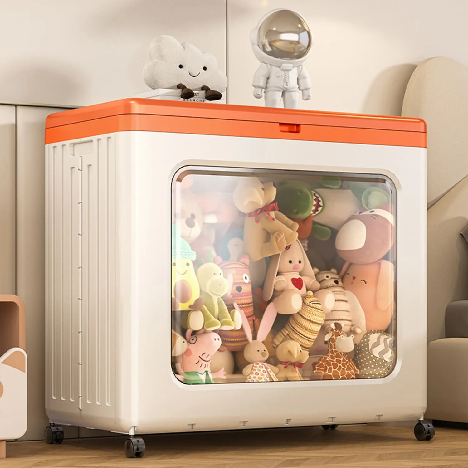 Foldable Storage Box with Wheels Extra Large for Clothes