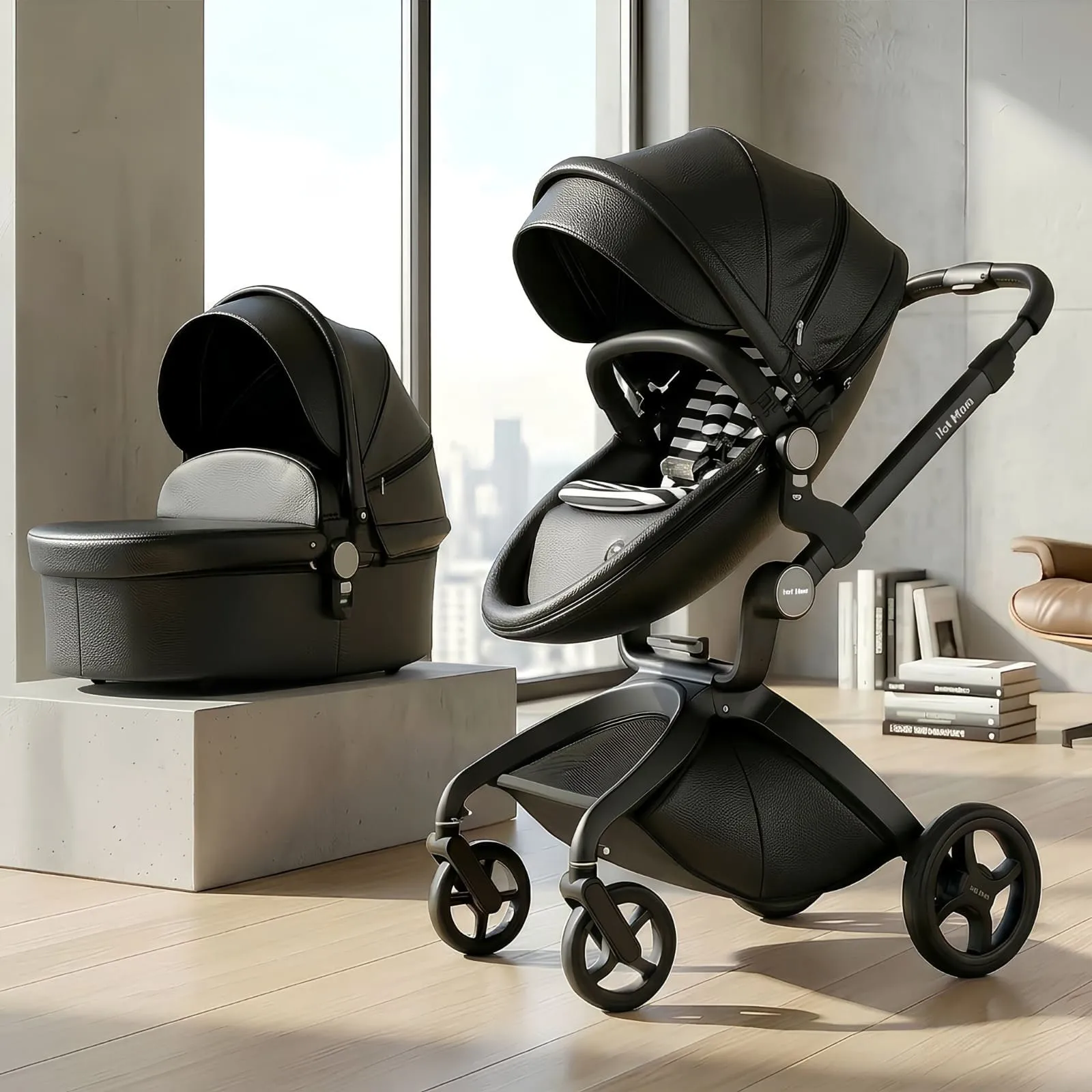 Hot Mom Baby Stroller Black