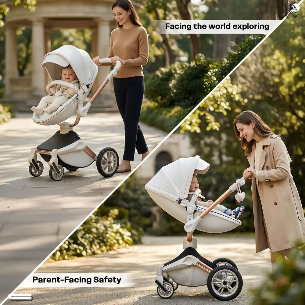 hot mom luxury premium baby stroller with two way recliner features