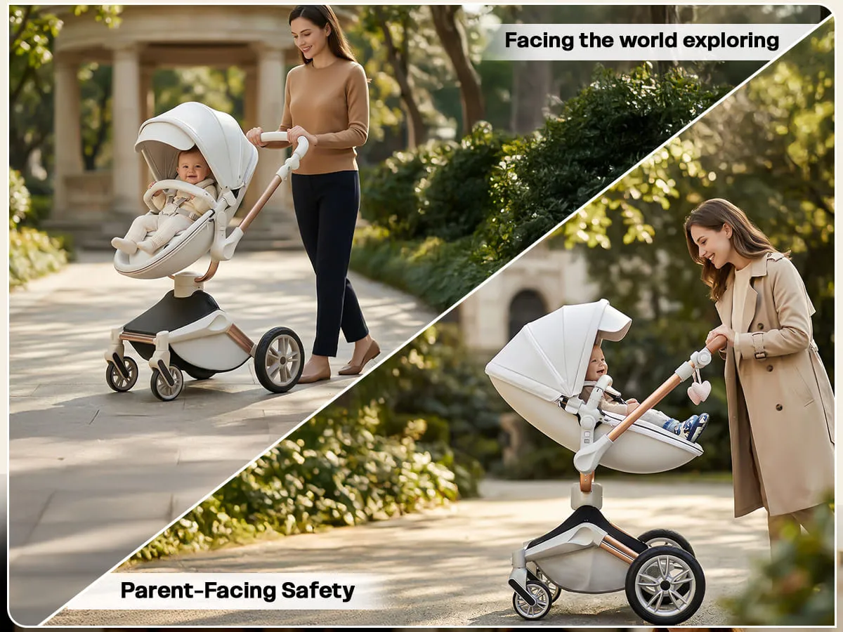 Hot Mom Luxury 3-in-1 360 Rotate Baby Stroller