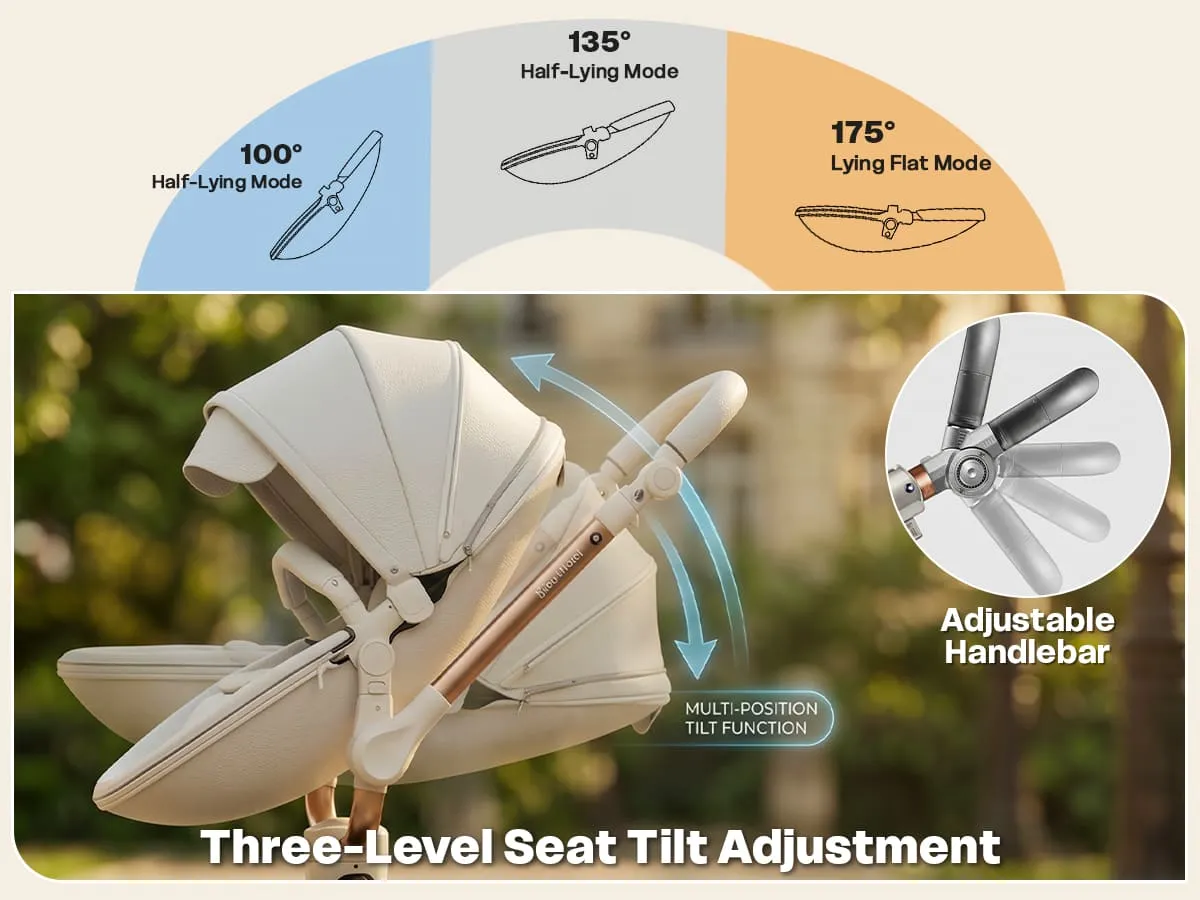 Hot Mom Luxury 3-in-1 360 Rotate Baby Stroller