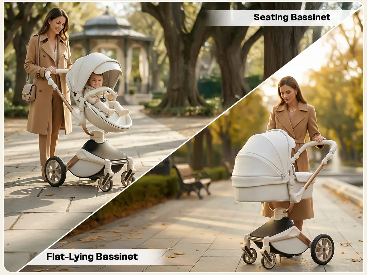 Hot Mom Luxury 3-in-1 360 Rotate Baby Stroller