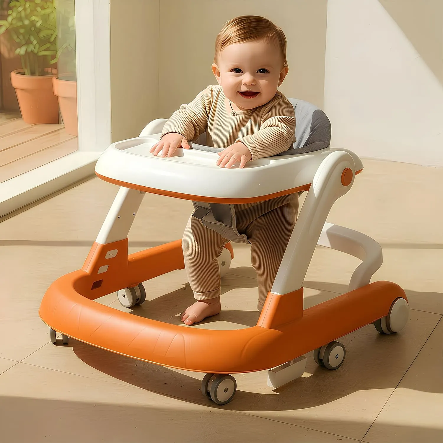 Wiggle Walker Orange without Toy Tray
