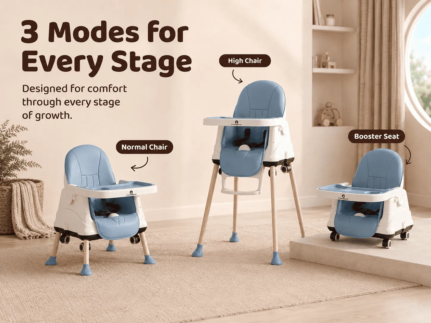 4 in 1 high chair