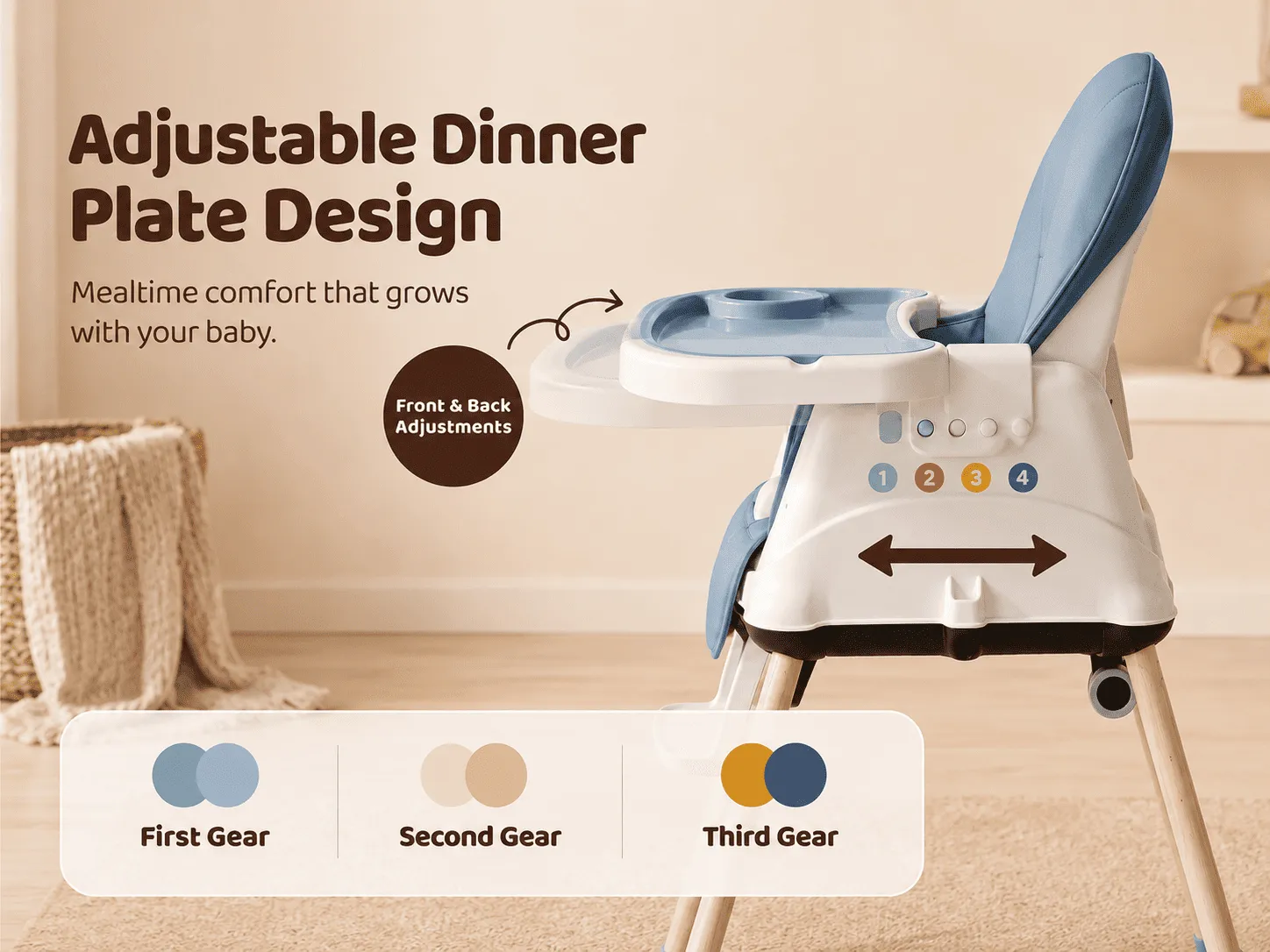 4 in 1 high chair