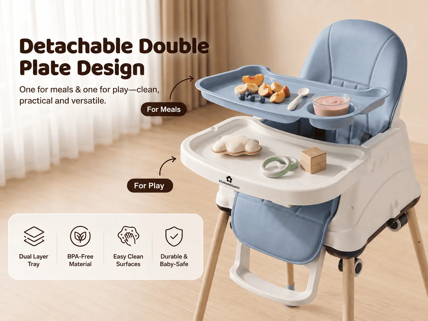 4 in 1 high chair