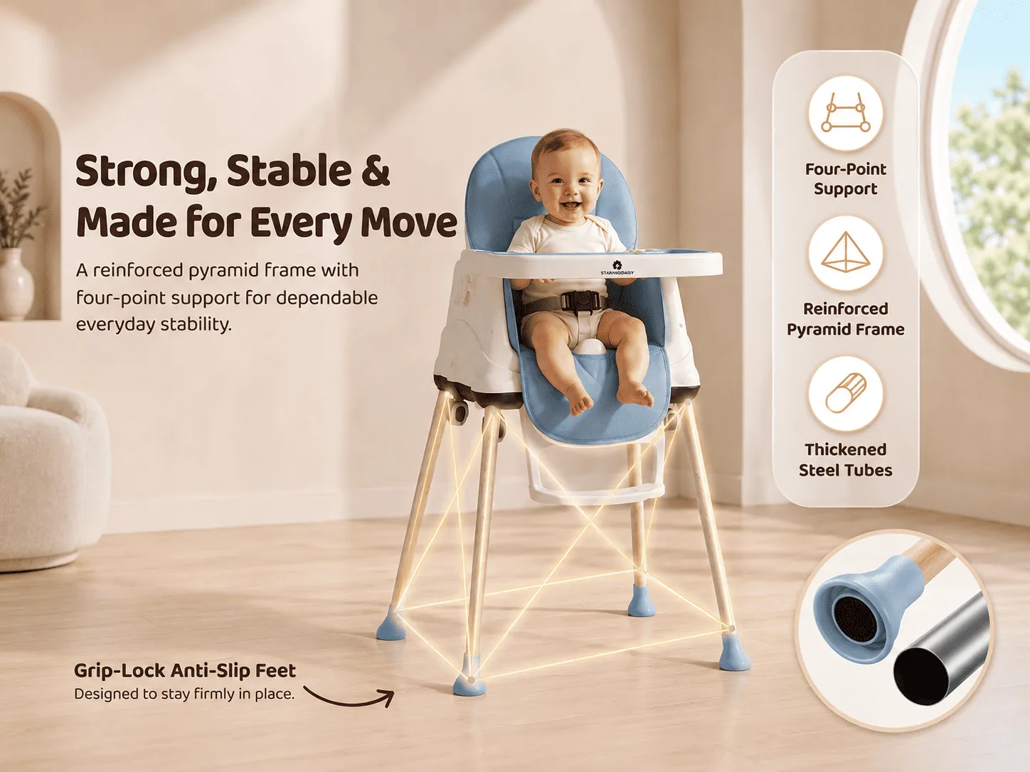4 in 1 high chair