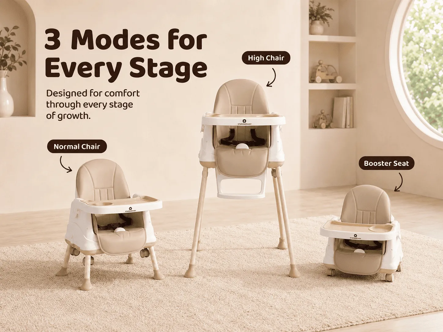 4 in 1 high chair