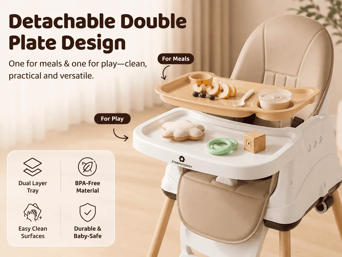 4 in 1 high chair
