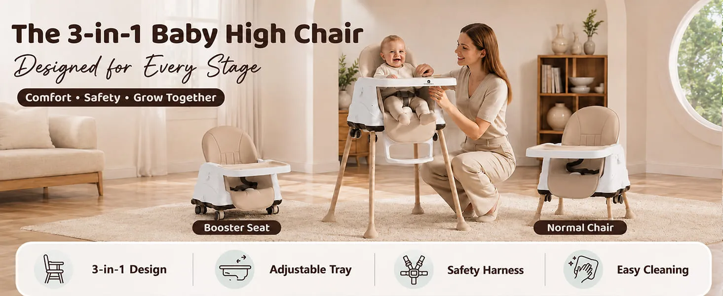 4 in 1 high chair