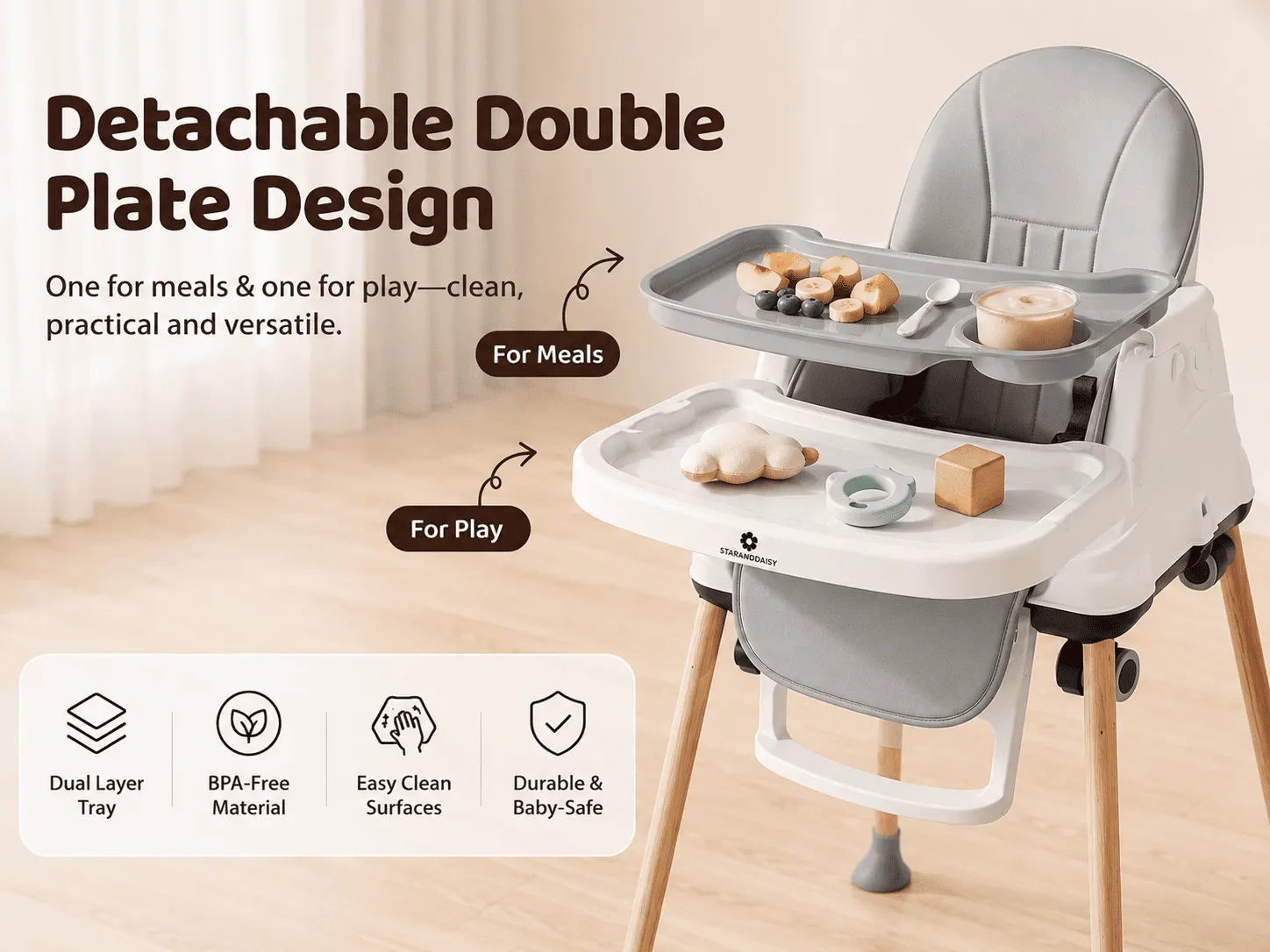 4 in 1 high chair