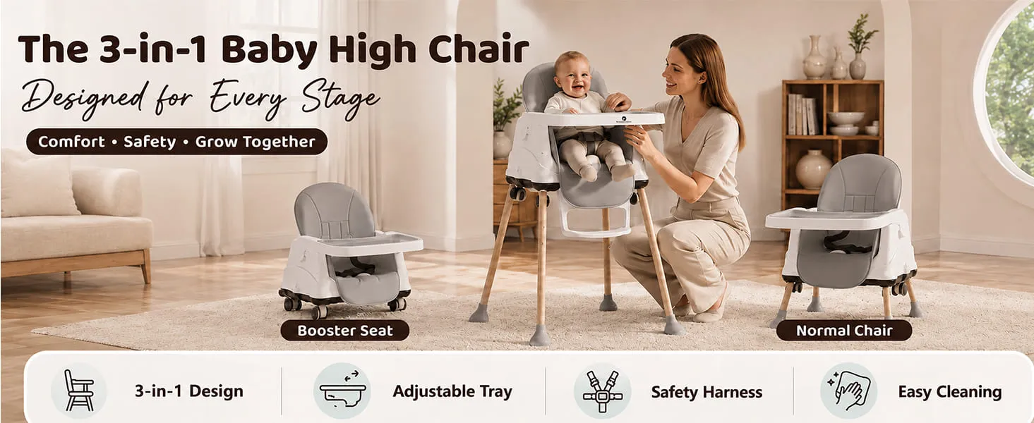 4 in 1 high chair