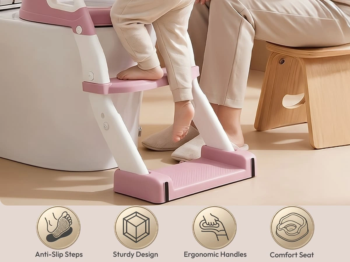 6 in 1 toilet ladder