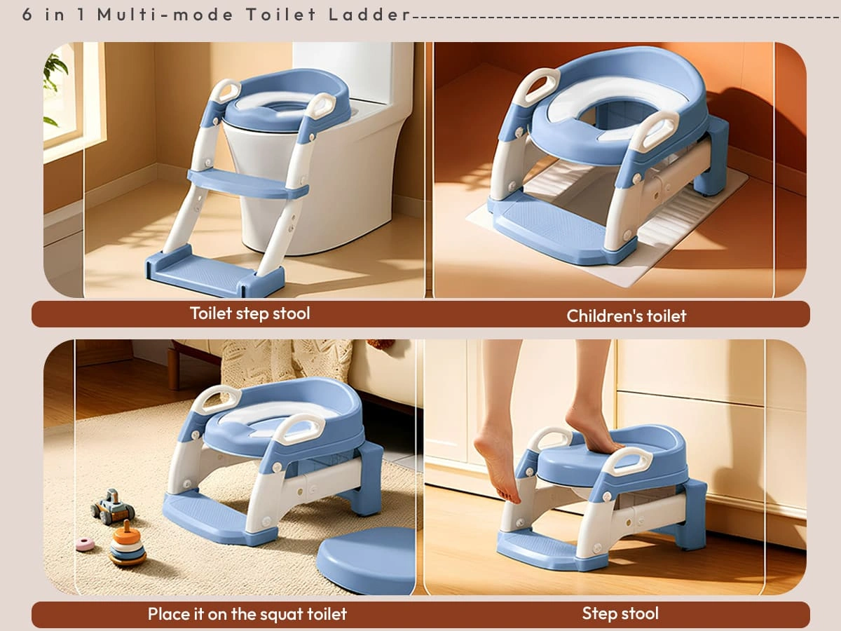6 in 1 toilet ladder
