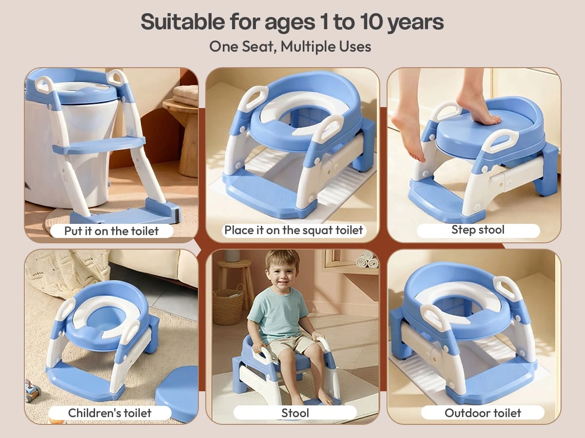6 in 1 toilet ladder