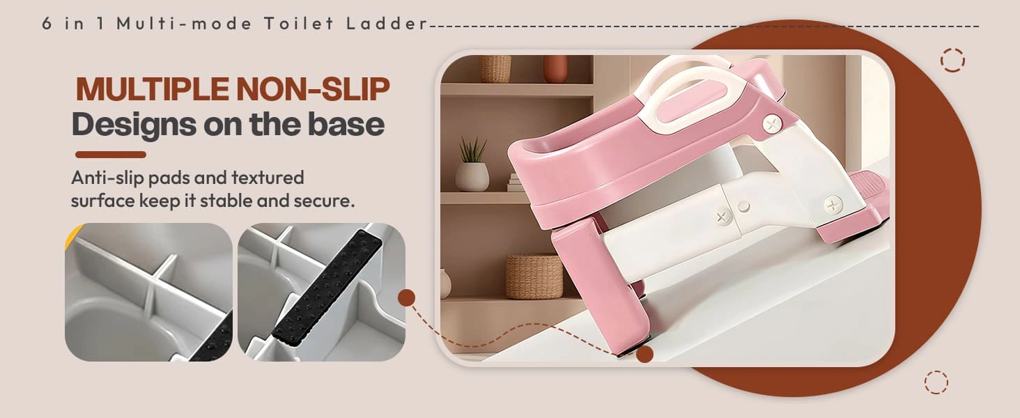 6 in 1 toilet ladder