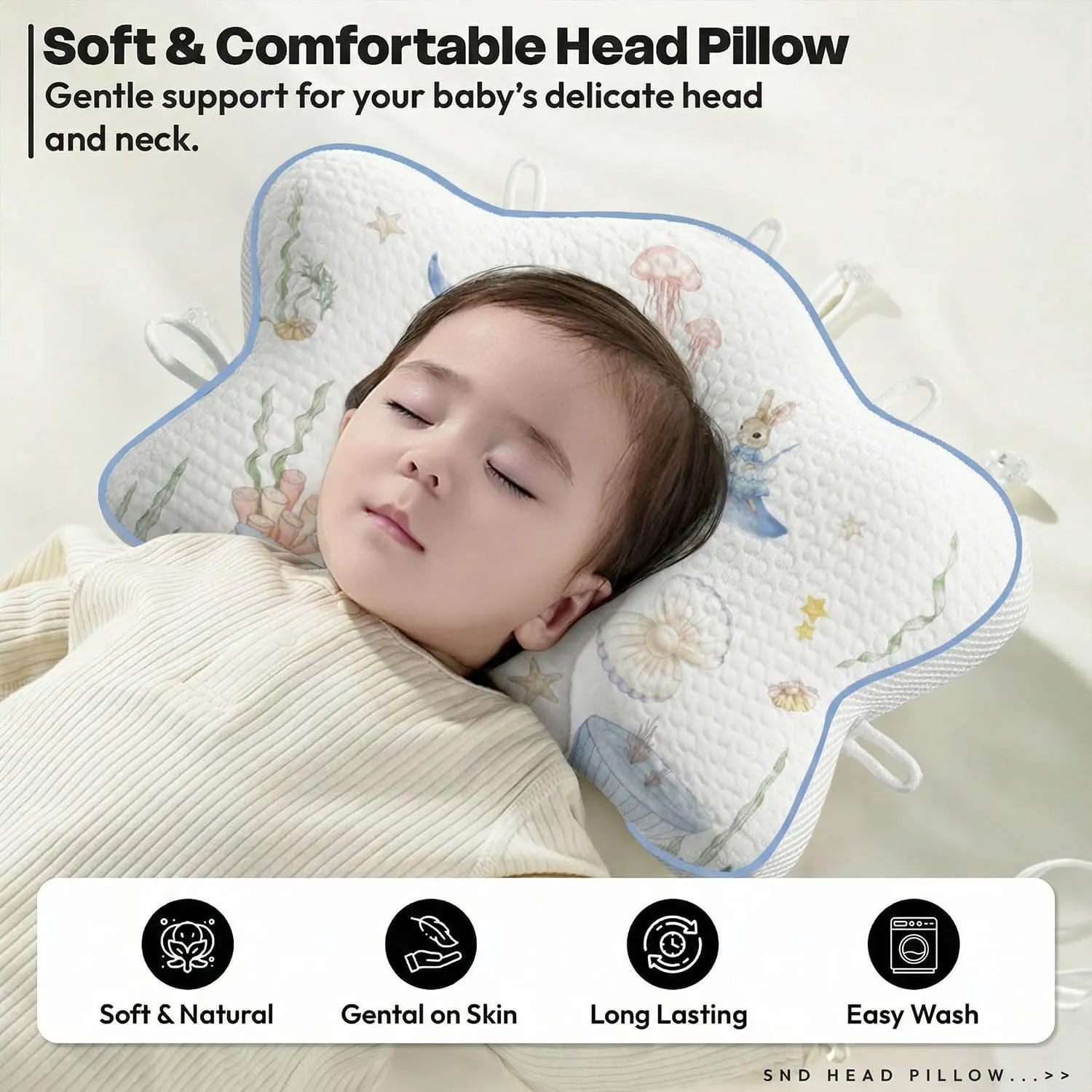 Starfish Awstring Pillow Whale