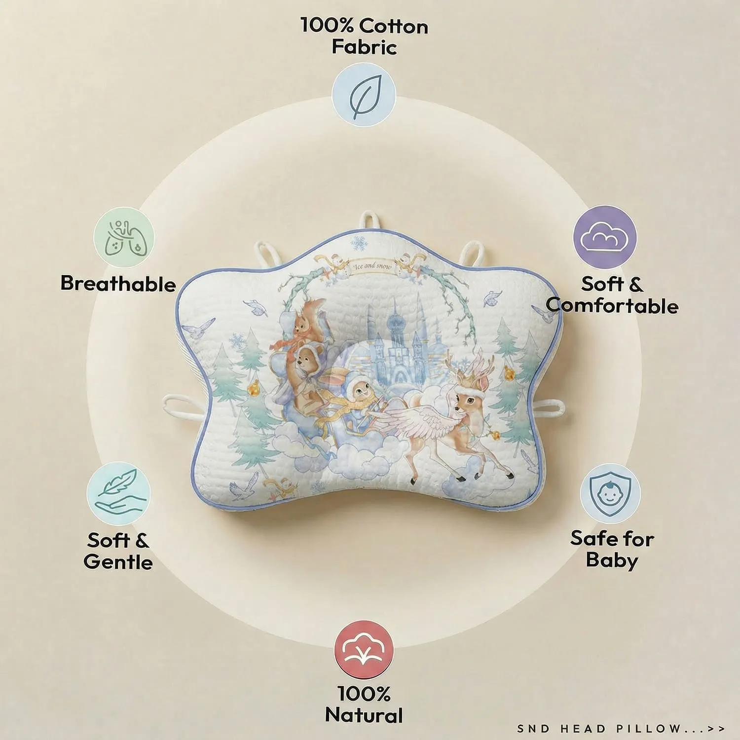 Starfish Awstring Pillow Deer